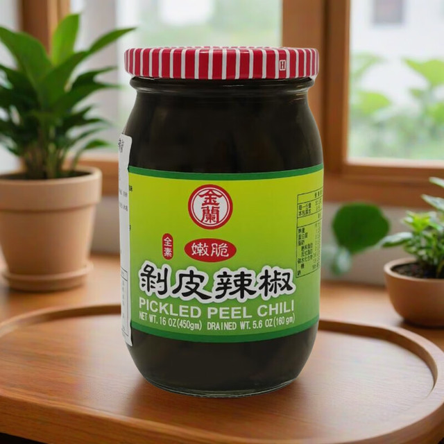 金兰 KIMLAN 剥皮辣椒 450g 酱渍腌菜