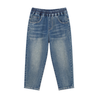 男童牛仔裤春秋儿童裤子春装中大童复古长裤休闲宽松男孩洋气童装
