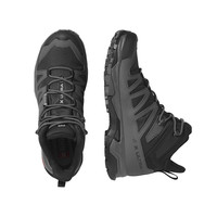 萨洛蒙XULTRA 4MGT系男黑色皮革纺织高帮登山鞋L41383400