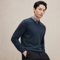 EMZ  【 纯山羊绒】秋冬男士商务休闲V领羊绒衫保暖舒适柔顺