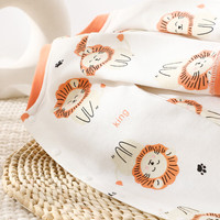 迷你木木屋新生儿连体衣春秋男童女童纯棉长袖哈衣婴儿衣服对开长袖爬服 萌萌狮 80cm 身高73-79cm