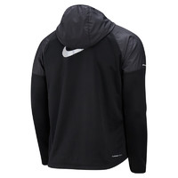 耐克（NIKE）官方MILER THERMA-FIT男子防泼水跑步夹克春季保暖FZ1112 010黑/黑/银 4XL