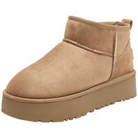 大东雪地靴女鞋2024冬季通勤厚底中跟圆头厚绒保暖靴1206