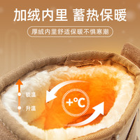 大东雪地靴女鞋2024冬季通勤厚底中跟圆头厚绒保暖靴1206 37