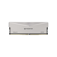 宏碁掠夺者（PREDATOR）48G(24G×2)套装 DDR5 6000频率 台式机内存条 Pallas II 凌霜系列 (C28)星光银 AI电脑存储配件