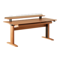 小半儿童学习桌实木书桌家用卧室升降写字桌书桌椅子学习桌椅套装