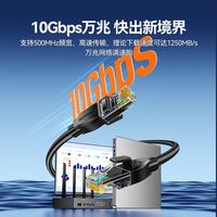 百亿补贴：山泽 超六类万兆网线CAT6A高速成品网线水晶头接口电脑网络宽带线