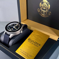 BULOVA 宝路华 传承系列潜水复古机械尼龙表带曲面表镜男表98A266