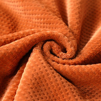 富安娜 FUANNA 秋冬毛毯法兰绒毯子双人盖毯被保暖毯 办公室午休毯学生宿舍毯