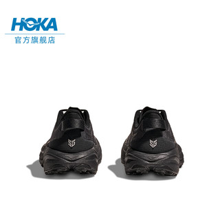 HOKA ONE ONE男款春季飞速羚羊6越野跑步鞋SPEEDGOAT 6轻量抓地 黑色/黑色 42.5