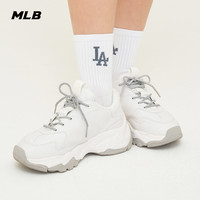 MLB 男女经典大logo中筒袜简约时尚袜24秋冬SOMB1