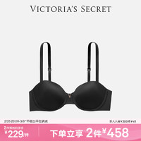 VICTORIA'S SECRET 舒适棉质聚拢塑形1/2罩杯文胸 54A2黑色 11239606 36DD