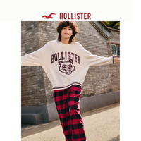 HOLLISTER24秋冬款氛围感慵懒圆领套头针织衫毛衣男装KI320-4056 白色 M (180/100A)