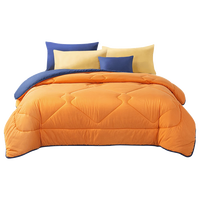 馨而乐（Bravo）富安娜吸湿发热纤维被子双人四季被芯 约4.7斤 230*229cm 橙 【发热四季被】橙 (升级A类面料)