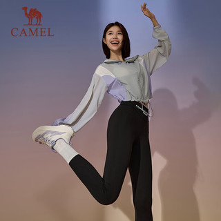 骆驼（CAMEL）女鞋厚底慢跑步轻量回弹耐磨运动鞋子 X24C09L7611 象牙白/紫 37 【女】7611，象牙白/紫