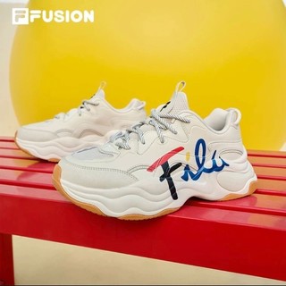 百亿补贴：FILA FUSION斐乐潮牌bubble休闲鞋女厚底老爹鞋运动鞋波浪泡泡鞋