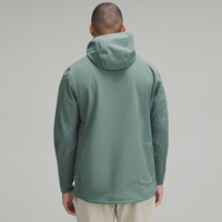 露露乐蒙lululemon丨Cross Chill 男士运动夹克运动外套 防风 拒水 LM4AIDS 淡雅丛林绿 2XL XXL