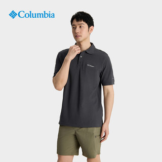 Columbia25春夏哥伦比亚polo衫男款户外吸湿透气速干运动polo短袖XE9173 011 2XL