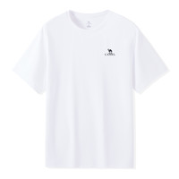 CAMEL骆驼男速干短袖夏季2025透气纯色T恤圆领简约女运动半袖上衣