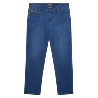 诺帝卡(NAUTICA)男装秋冬款亲肤带弹棉氨混纺休闲直筒牛仔裤男PC2321 浅蓝色42T(223) 32