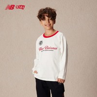 new balance NB童装男女中大童舒适百搭简约时尚针织长袖T恤