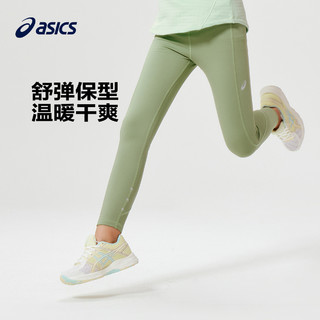 ASICS 亚瑟士 童装年冬季女儿童加绒保暖运动百搭舒适打底裤