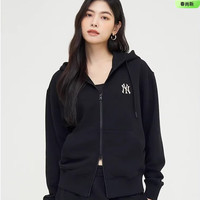 美职棒（MLB） 男女卫衣百搭小刺绣复古连帽外套妇女节3ATRB0144 纽约洋基队/黑色 M 170/92A