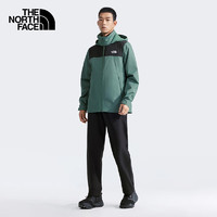 北面（The North Face）冲锋衣男户外单层防风硬壳外套夹克可挂胆 88FR LFW/绿色 S 