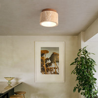 灯宴 过道灯走廊吸顶灯侘寂风酒店民宿入户玄关灯复古黄洞石阳台灯 12CM暖光