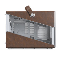 京品鹿Heritage PRO豪华版皮革提手电脑机箱 支持MATX主板/ATX电源/360水冷/40CM显卡/Type-c Heritages PRO白(带四个风扇)