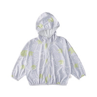 棉花堂【凉感+防晒】棉花堂儿童防晒衣夏季宝宝薄外套男女童皮肤衣凉感L 灰底恐龙 140