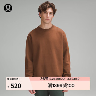 lululemon丨Steady State 男士圆领卫衣 LM3ERXS 烤棕色 L