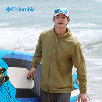 Columbia【蒋奇明同款】哥伦比亚男UPF50防晒衣皮肤衣露营旅行外套XE4920 327橄榄绿 XL (185/104A) 327（24）橄榄绿 XL(185/104A)