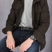 Timberland 添柏岚男式经典皮革腰带 3.5 厘米 黑色 32