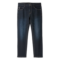 海澜之家（HLA）牛仔裤男装经典直筒微弹新疆棉柔软舒适休闲男士牛仔长裤子 HKNAW3W115A蓝灰牛过渡色深7B 195/100A97-101kg