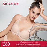 慕澜 ModelabByAimer 爱慕美体内衣女士文胸悦享韵律3/4薄模杯大罩杯洞洞文胸AD110041 肤色 75C 34/75C