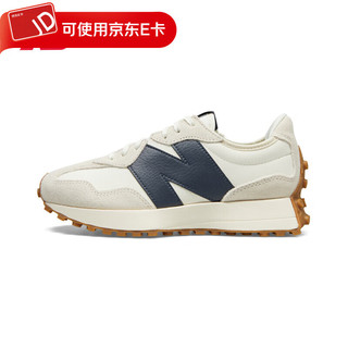 new balance NB官方2021新款女款情侣款327系列WS327KB休闲鞋 灰色/米白/藏青 WS327KB 35(脚长22cm)