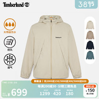 Timberland 官方男装冲锋外套新款户外休闲防水夹克|A6GJB A6GJB071/浅米色 L 180（建议150-170斤）