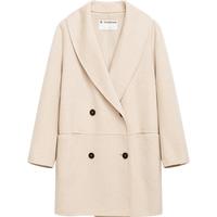 【播奥莱】播纯色羊毛大衣女冬中长款毛呢外套BDQ4AD0984