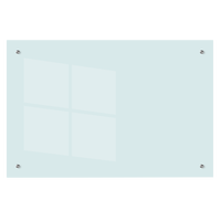乐图 挂式白板100*150cm悬挂式磁性钢化玻璃白板办公会议写字板黑板