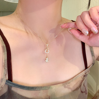 伊黛儿 和田玉葫芦银项链女轻奢锁骨链吊坠38女神节生日礼物送女友老婆闺 L2372和田玉葫芦银项链