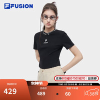 FILA FUSION 斐乐 女款修身短款打底T恤