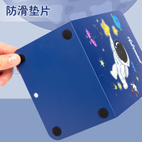 少年伴x思学 书立架 开学必备文具书本收纳金属书架固定书本可爱儿童简易用课桌分隔器L型 魔法猫咪2片装 魔法猫咪/2片装