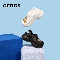 卡骆驰crocs复古洞洞鞋女鞋厚底老爹鞋小鲸鱼洞洞鞋206302 黑色-001(含智必星) 37/38(240mm)