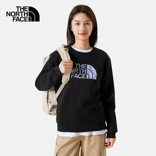 THE NORTH FACE 北面 针织卫衣女户外运动舒适套头衫88FU 黑色/JK3