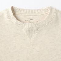 無印良品 MUJI(無印良品 )大童 柔软毛圈 运动衫儿童卫衣童装衣服男童女童春季CB1MFA5S 浅米色 150 /76A