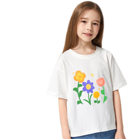 JEANSWEST CLUB真维斯童装集团女童短袖t恤夏季衣服2024儿童夏款体恤中大童 粉J12森林女孩 120 身高110-120 130