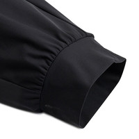 鸿星尔克（ERKE）运动裤女春夏季舒适百搭户外休闲透气针织收口运动长裤九分裤女 正黑 3XL