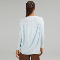 露露乐蒙lululemon 丨Back in Action 女士长袖 T 恤 LW3CXFS 粉末蓝 2XL /14