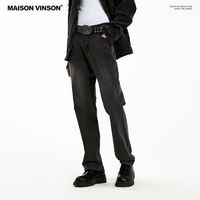 百亿补贴：MAISON VINSON MAISONVINSON潮牌美式复古牛仔裤宽松男士直筒裤秋显瘦牛仔长裤子